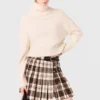 Kilt xadrez com strass