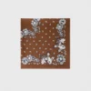Lenço de seda com estampado bandana