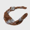 Lenço de seda com estampado bandana