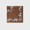 Lenço de seda com estampado bandana