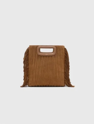 M Bag em camurça acolchoada