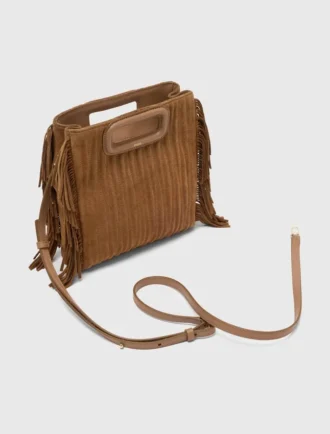 M Bag em camurça acolchoada