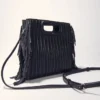 M Bag em pele acolchoada
