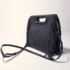 M Bag em pele acolchoada