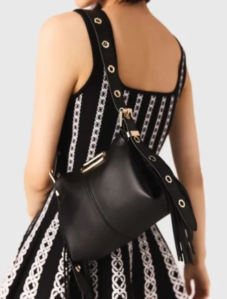 M Bag Mini com alça dourada