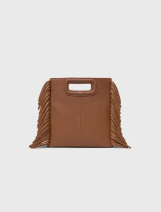 Mala M Bag em pele granulada