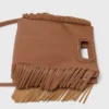 Mala M Bag em pele granulada