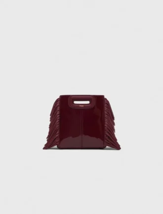 Mala M Mini Bag em couro envernizado