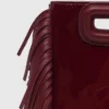 Mala M Mini Bag em couro envernizado