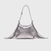 Micro bolsa Miss M em pele metalizada