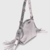 Micro bolsa Miss M em pele metalizada