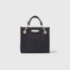 Mini bolsa de couro acolchoada
