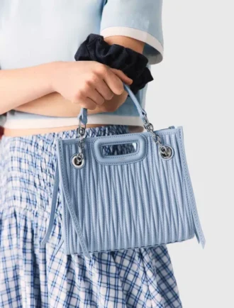 Mini bolsa de couro acolchoada