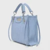 Mini bolsa de couro acolchoada
