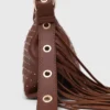Mini-bolsa de couro com tachas Miss M