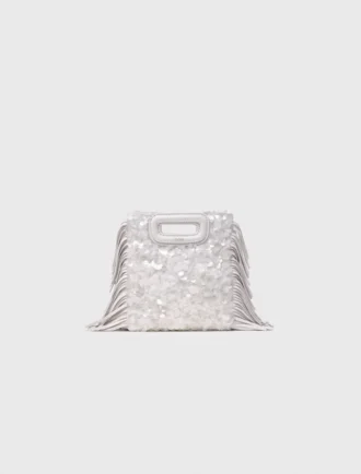 Mini-bolsa M com lantejoulas