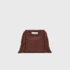 Mini-bolsa M em pele com tachas