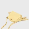 Mini-bolsa Miss M com efeito craquelado mate