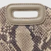 Mini-bolsa Miss M com relevo de pitão