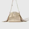 Mini-bolsa Miss M em couro metalizado