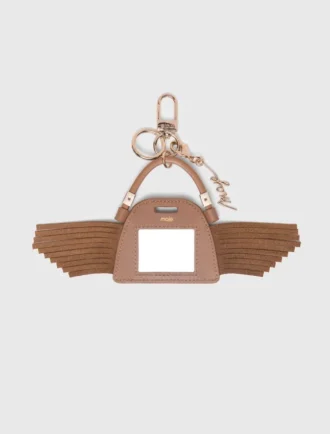 Mini-charm de bolsa com espelho Miss M