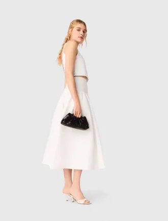 Mini Clutch Milpli em couro craquelado