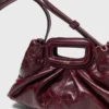 Mini Clutch Milpli em couro craquelado