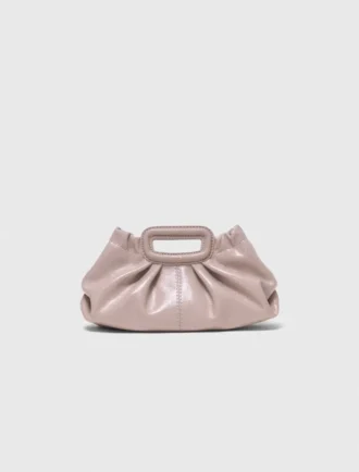 Mini Clutch Milpli em couro Naplak