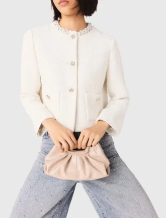 Mini Clutch Milpli em couro Naplak