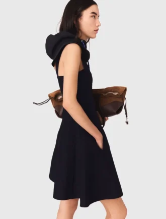 Mini vestido babydoll em malha