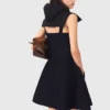 Mini vestido babydoll em malha