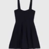 Mini vestido babydoll em malha