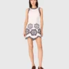 Mini-vestido com detalhes em croché