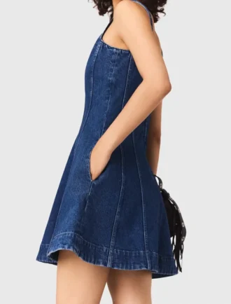 Mini-vestido de ganga