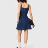 Mini-vestido de ganga