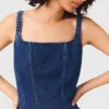 Mini-vestido de ganga