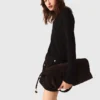 Mini-vestido de gola alta