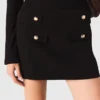 Mini-vestido de gola alta