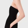 Mini vestido de linho sem alças