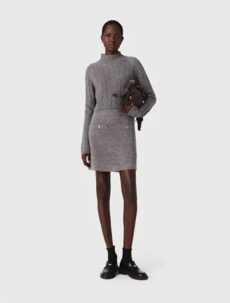 Mini-vestido de malha 2 em 1