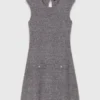 Mini-vestido de malha 2 em 1