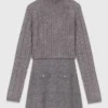 Mini-vestido de malha 2 em 1