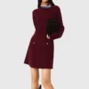 Mini-vestido de malha 2 em 1