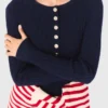Mini-vestido de malha com saia evasê