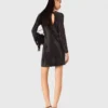 Mini-vestido de malha com strass