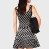 Mini-vestido de malha estampado