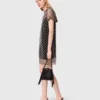 Mini vestido de tule bordado