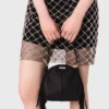 Mini vestido de tule bordado