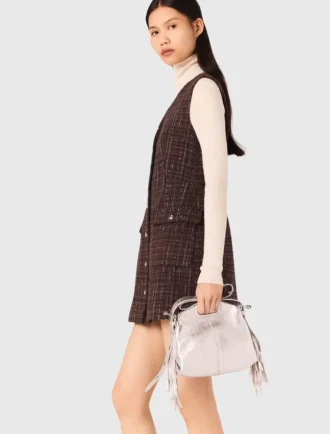 Mini-vestido de tweed