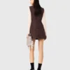Mini-vestido de tweed